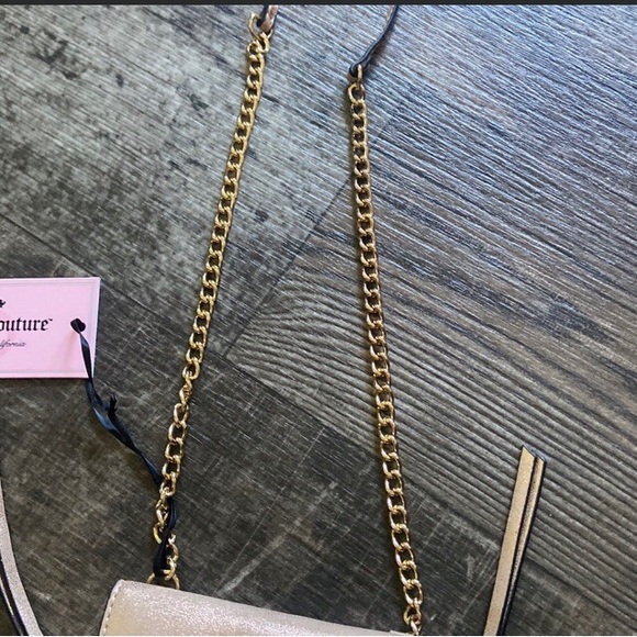 🆕🔥JUICY COUTURE SUPER STYLISH&CHIC PEARL GOLD&TASSELS DAINTY CROSSBODY NWT!! - Picture 12 of 12